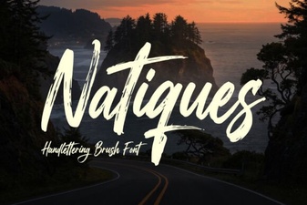 Natiques Font: Elegant and Creative Typeface Projects