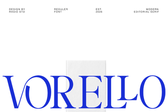 The Vorello Font: Design Ideas & Creative Applications